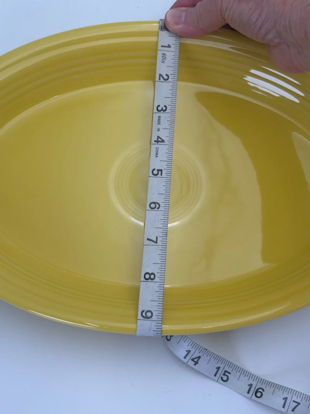 Fiesta by Homer Laughlin Bright Yellow Oval Serving Platter - 13.5”